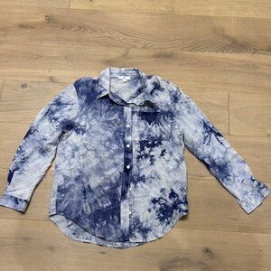 Tie-Dye Button-Up Shirt